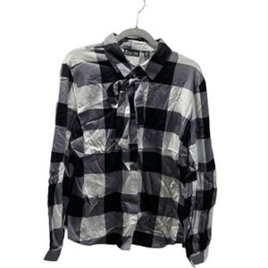 *NWT New York & Company| Checkered Blouse|Size XL